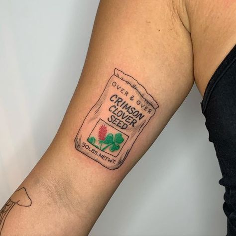 lee :~} (they/them) on Instagram: "crimson&clover flash for sam❤️‍🔥thank you!" Crimson And Clover Tattoo, Body Markers, Crimson And Clover, Crimson Clover, Clover Tattoo, Clover Seed, Red Things, Clover Tattoos, I Tattoo