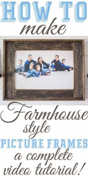 DIY Farmhouse Inspired Wood Picture Frames — The Mountain View Cottage Modern Woodworking, Diy Picture Frames, Diy Holz, Diy Picture, Diy Farmhouse, Pallet Ideas, Outdoor Wood, Décor Diy, Wood Picture