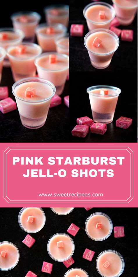 Starburst Jello Shots Recipe, Pink Starburst Jello Shots, Starburst Jello Shots, Summer Jello Shots, Jello Shots Recipe, Cocktails Vodka, Bbq Parties, Dream Birthday, Dinner Desserts