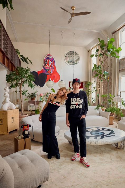 Inside the Surreal London Home of Artists Philip and Charlotte Colbert | Vogue Maison Colbert, Buchanan Studio, Surrealist Artists, Vogue Home, Dominic West, Aged Mirror, Wes Anderson Films, Victorian Townhouse, Victorian Buildings