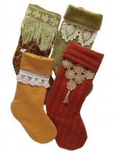 Diy Christmas Stockings Pattern, Stocking Ideas, Crochet Stocking, Christmas Stockings Diy, Vintage Stockings, Stocking Pattern, Xmas Stockings, Crochet Design, Christmas Sewing