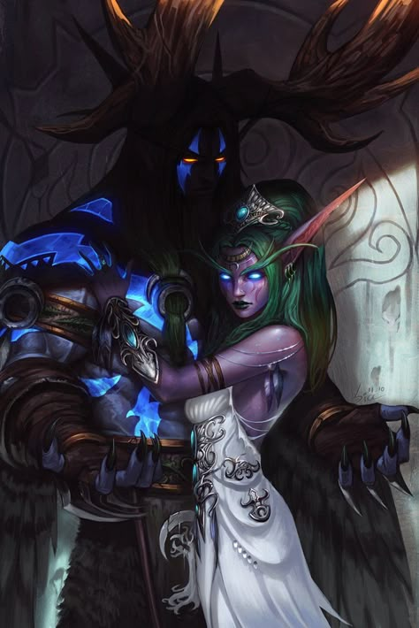 Tyrande and Malfurion - SiaKim Malfurion And Tyrande, Night Elves, Revelation 11, Warcraft Art, Night Elf, Heroes Of The Storm, Blizzard Entertainment, Dark Elf, Wow Art