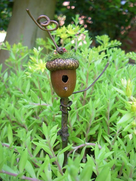 Fairy Birdhouse, Fairy Furniture, Faeries Gardens, Mini Fairy Garden, Fairy Crafts, Fairy Garden Houses, Diy Fairy, Fairy Doors, Fairy Garden Accessories