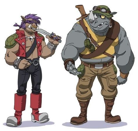 Rocksteady Tmnt, Tmnt Villains, Bebop And Rocksteady, Zootopia Characters, Tmnt Characters, Teenage Mutant Ninja Turtles Artwork, Double Entry, Teenage Mutant Ninja Turtles Art, Ninja Turtles Artwork