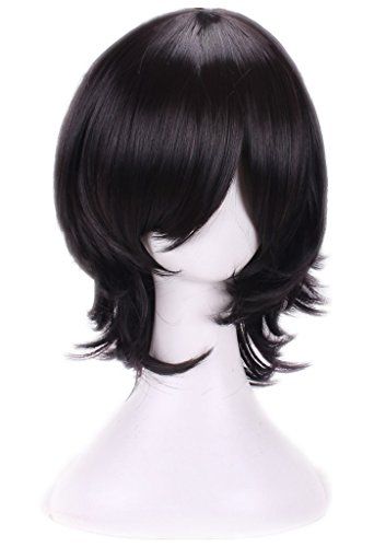 AneShe Men's Short Layered Hair Anime Cosplay Wig Party Wig (Black) Short Black Hair Wig, Short Layered Hair, Cheap Wig, Black Cosplay Wig, Short Black Wigs, Black Hair Wigs, Kawaii Wigs, Harajuku Anime, Party Wig