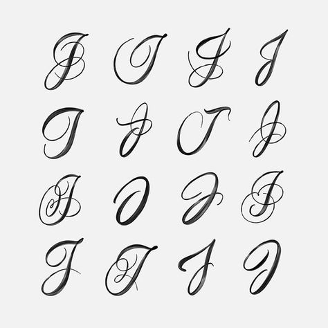 10/36 - Some of these look a lot like I’s but the difference is in the baseline which you can’t see here ✍🏻    #Regram via @BwKRyaZAXvP J Calligraphy, Cursive J, Cursive Letters Fancy, Fancy Cursive Fonts, Font Fancy, Best Cursive Fonts, Fancy Cursive, J Tattoo, Fancy Font