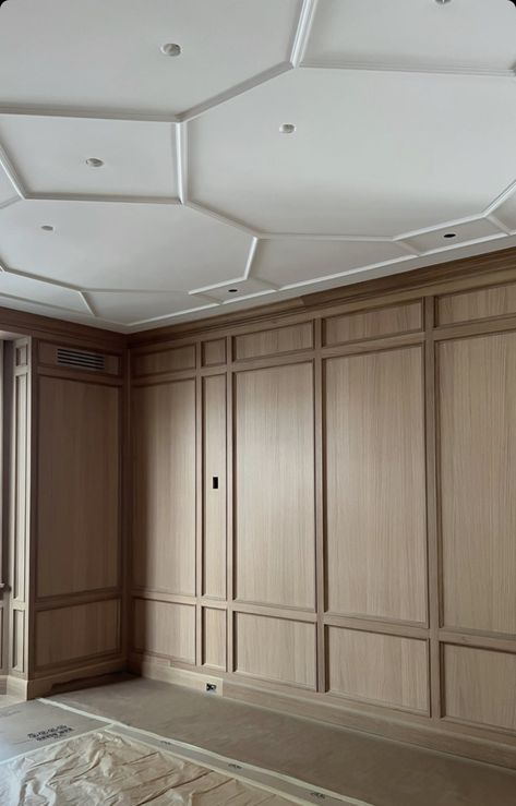 Blind Door, Millwork Wall, Millwork Details, Access Panel, Oak Panels, Wall Trim, Wood Molding, Wall Molding, Wood Panel Walls