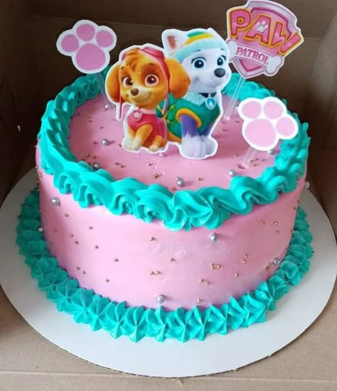 Liberty Paw Patrol Cake, Skye And Everest Birthday Cake, Everest Paw Patrol Cake, Paw Patrol Sky Cake, Paw Patrol Birthday Cake Girl, Pastel Paw Patrol, Skye Paw Patrol Cake, Paw Patrol Theme Party, Paw Patrol Decorations