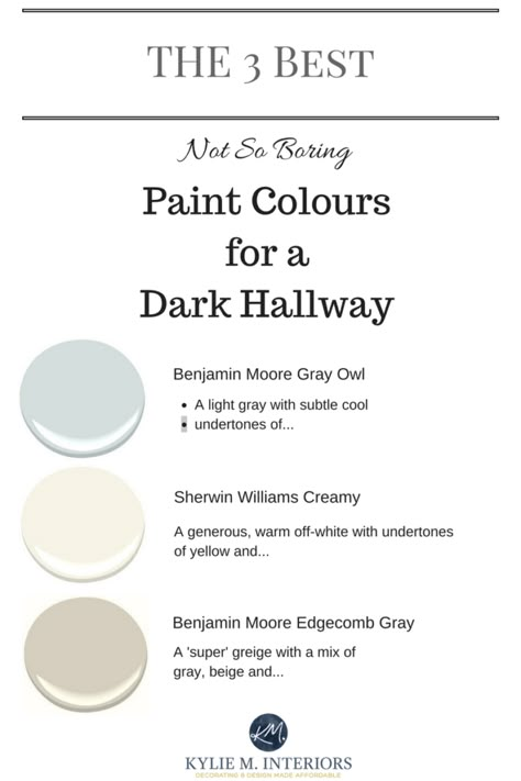 Entryway Colors, Benjamin Moore Grey Owl, Hallway Paint Colors, Interior Paint Colors For Living Room, Bright Paint Colors, Benjamin Moore Gray, Hallway Paint, Edgecomb Gray, Interior Paint Colors Schemes