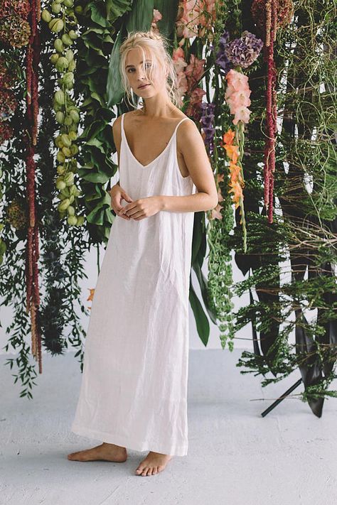 White Linen Dress Summer, Simple Linen Dress, Simple Linen, Dress Minimal, Linen Dress Summer, White Linen Dress, Africa Dress, White Linen Dresses, Dress Linen