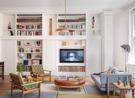 Before/After: A Low-Key, Bauhaus-Inspired Tribeca Loft by 2Michaels - Remodelista Bauhaus Living Room, Bauhaus Interior Design, Bauhaus Interior, Dreamy Living Room, Tribeca Loft, Bauhaus Inspired, Lawson Fenning, Scandinavian Minimalism, Simply White