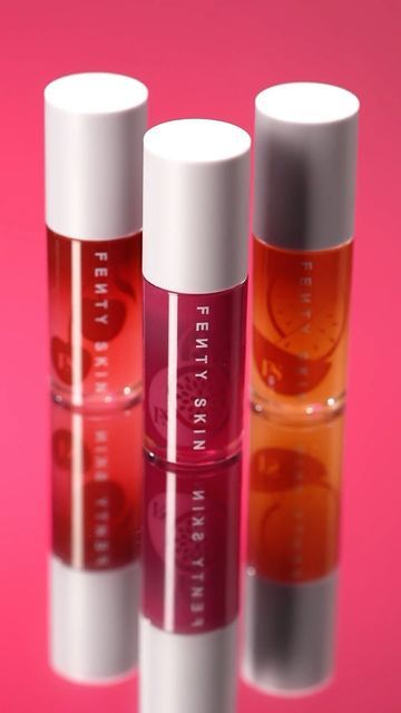 FENTY SKIN on Instagram: "Treat your pout to #FruitQuenchrz Lip Oil Trio ft. our NEW Passionfruit scent 💦 Keep your lips’ moisture barrier on lock this szn with triple the treatz 💗⇣​

🌟 NEW! Passion Fruit​
🍒 Barbados Cherry​
🍈 Kalahari Melon​

Cop all your #FentyTreatz for #FentyHoliday TRMW 9.27 at @sephora, @kohls #sephoraxkohls + fentyskin.com! ​🎁" Kalahari Melon, Barbados Cherry, Fenty Skin, Passion Fruit, Forever Young, Lip Oil, Barbados, Melon, Sephora