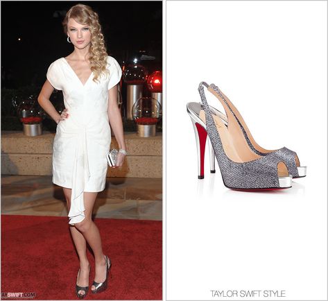 Carmen Marc Valvo Dress, Carmen Marc Valvo, Taylor Swift Style, I Wish I Had, Slingback Pump, Spinning, Christian Louboutin, Taylor Swift, Swift