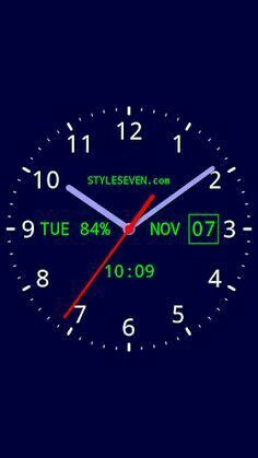 Analog Clock Live Wallpaper, Clock Live Wallpaper, Iphone Clock, Wallpaper Clock, Iphone Wallpaper Clock, Iphone Wallpaper Hd Original, Samsung Galaxy Wallpaper Android, Android Wallpaper Blue, Android Phone Wallpaper