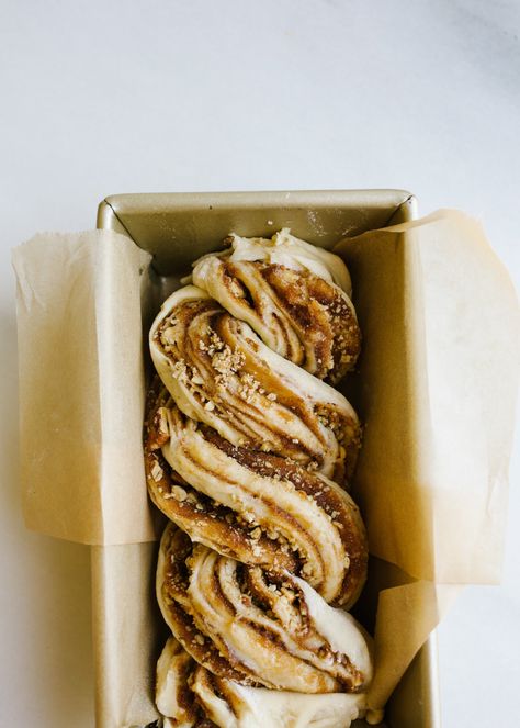 Pecan Babka - Wood & Spoon Pecan Babka, Babka Recipe, Yeast Bread, Wood Spoon, Toasted Pecans, Cake Frosting, Instant Yeast, Chopped Pecans, Cinnamon Sugar