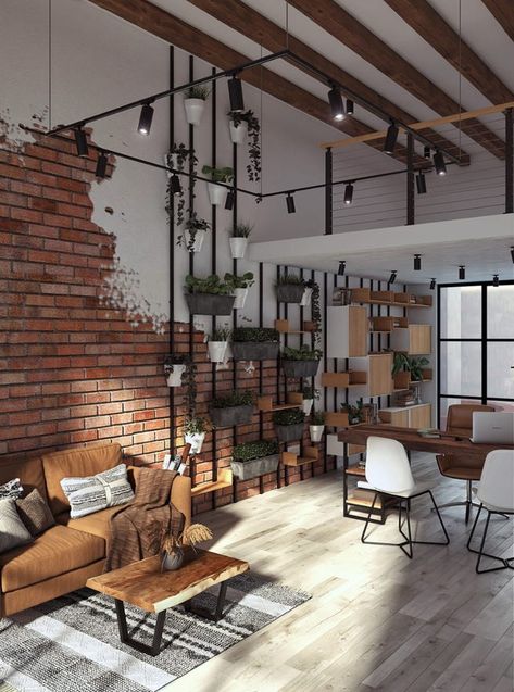 Industrial Studio, What Is Interior Design, Industrial Loft Design, Architecture Industrial, Industrial Style Interior, Industrial Style Home, Industrial Home Design, Industrial Inspiration, Deco Studio