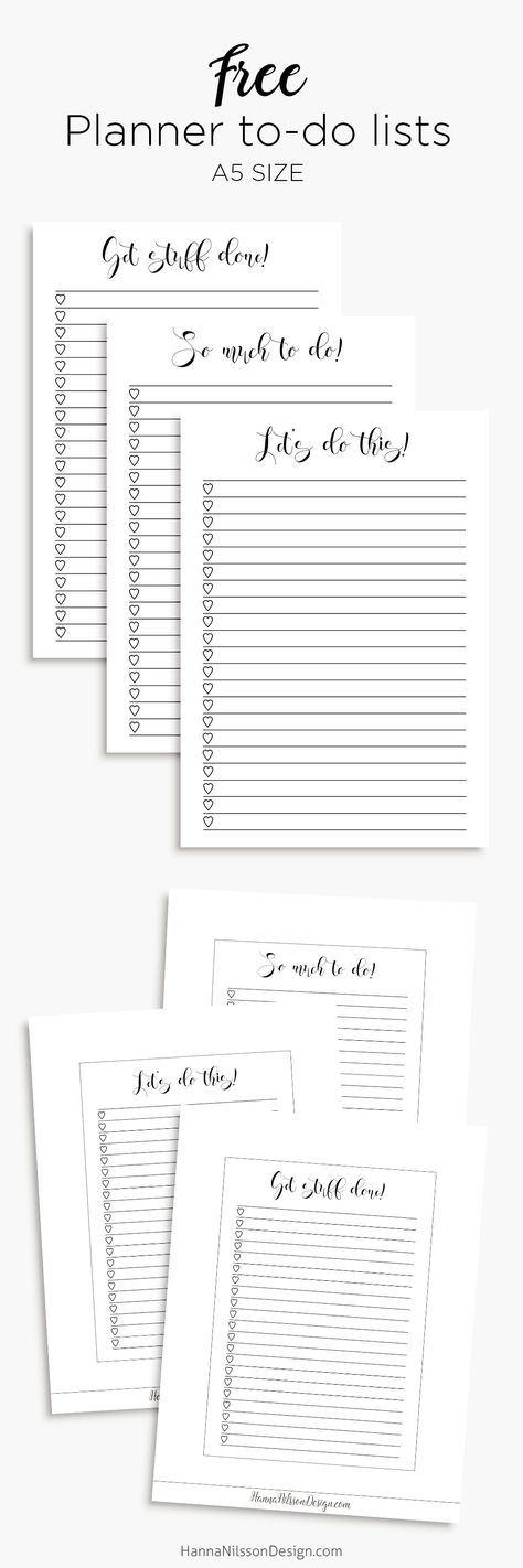 Free Printable Planner To Do Lists {in A5 and Personal size} from Hanna Nilsson Design {newsletter subscription required} Kate Spade Planner Organization, Planners Ideas, Kate Spade Planner, Organization Planner, Free Printable Planner, Printable To Do List, House Organization, Filofax Personal, Simple Planner