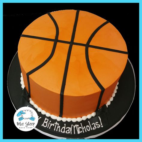 Basketball Birthday Cakes Buttercream Basketball Birthday Cake Cake Pinterest Cake - entitlementtrap.com Baseball Birthday Cakes, Basketball Birthday Cake, Sports Cookies, Basketball Cake, Macaron Cake, Pinterest Cake, School Cake, Sport Cakes, Basketball Birthday