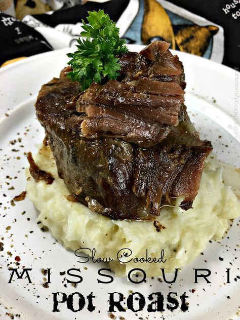 Missouri Pot Roast Missouri Pot Roast, White Almond Cake, White Almond Cakes, Almond Frosting, Whipped Potatoes, Pot Roast Recipe, Swiss Steak, Mississippi Pot Roast, Roast Beef Recipes