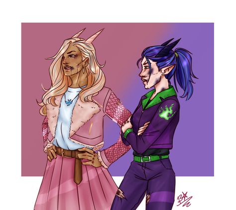 Jaylos Descendants Fanart, Descendants Genderbend, Mal Outfits, Descendants Makeup, Descendants Fanart, Disney Descendants Characters, Descendants Oc, Descendants Wicked World, Evie Descendants