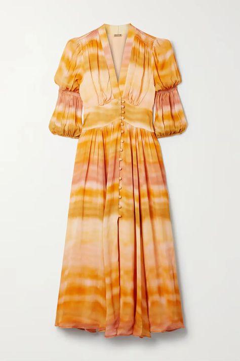 Your 101 guide on how to wear tie-dye this summer Tie Dye Dress Outfit, Outfit With Tie, Orange Casual Dress, Kurta Patterns, Interesting Outfits, Ikat Dress, Indo Western Dress, Tie Dye Outfits, Cult Gaia