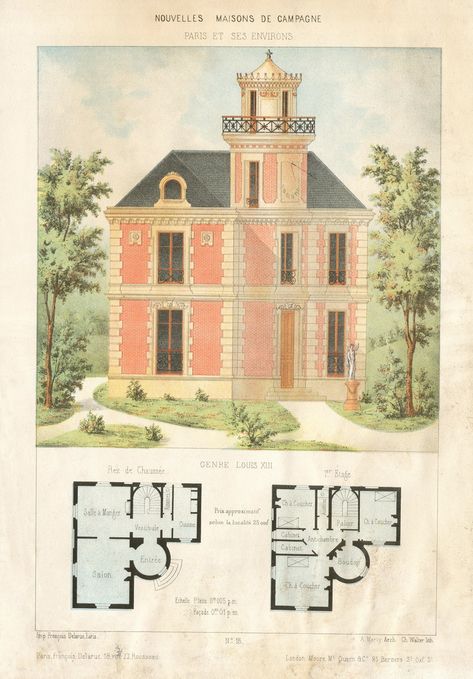 Explore pilllpat (agence eureka)'s photos on Flickr. pilllpat (agence eureka) has uploaded 45893 photos to Flickr. Poo Poo, Pee Pee, Vintage House Plans, Casa Vintage, Fantasy Places, Architectural Drawings, Building Plans, Sims House, Small House Plans