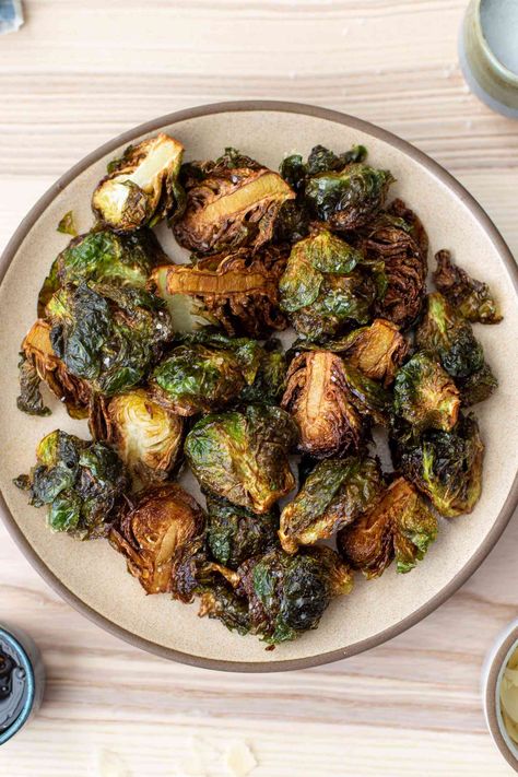 Fried Brussel Sprout Salad, Fried Brussel Sprouts Crispy, Restaurant Style Brussel Sprouts, Pf Changs Brussels Sprouts, Restaurant Brussel Sprouts, Flash Fry Brussel Sprouts, Deep Fried Brussel Sprouts, Benefits Brussel Sprouts, Fried Brussels Sprouts