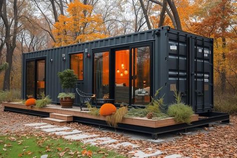 Container homes have gained traction as a trendy, supposedly eco-friendly alternative to traditional housing. While the appeal of transforming a robust steel box into a chic minimalist abode is undeniable, several pragmatic concerns often go overlooked. These homes, once idealized as the epitome of innovative living, may not be the smart investment they're touted to Modern Storage Container Home, Container Compound, Black Storage Container House, Ranch Style Container Home, Next Gen Homes, 40’ Shipping Container Home, Expandable Container Home, Shipping Container Cabin, Architecture Blueprints