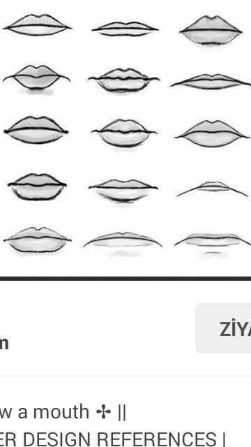 Facial Features Tutorial, Cartoon Facial Features, How To Draw Facial Features, How To Draw A Mouth Step By Step, Facial Features Reference, Facial Features Drawing, Drawing Facial Features, Lip Outline, Portrait Drawing Tips