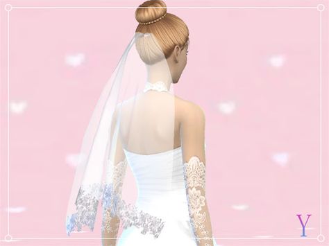 Sims 4 CC's - The Best: Wedding veil by Elza Scarlet Sims 4 Wedding Dress, Sims Accessories, Sims 4 Tsr, Sims 4 Cc Makeup, Sims 4 Cc Skin, Sims Ideas, The Sims 4 Download, Sims 4 Update, Sims 4 Cc Packs