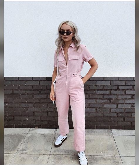 Pink Boilersuit Outfit, Utility Suit Outfit, Boilersuit Outfit, Pink Jumpsuit Outfit, Utility Jumpsuit Outfit, Pink Utility Jumpsuit, Pink Jumpsuits Outfit, Jumpsuit Outfit Casual, Playsuits Outfit