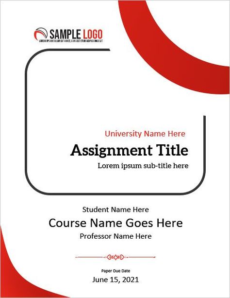 Best Assignment Cover Page Format for MS Word Assignment Cover Page Ideas, Assignment Cover Page, Assignment Template, Cover Page Template Word, Essay Cover Page, Title Page Template, Cover Page For Project, Project Cover Page, Teacher Awards