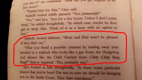 Honestly one of Simon's best moments City of Ashes Shadow Hunters Book, Mortal Instruments Books, Shadowhunters Series, Funny City, City Of Ashes, Cassie Clare, Cassandra Clare Books, Shadowhunters Malec, Shadowhunters The Mortal Instruments