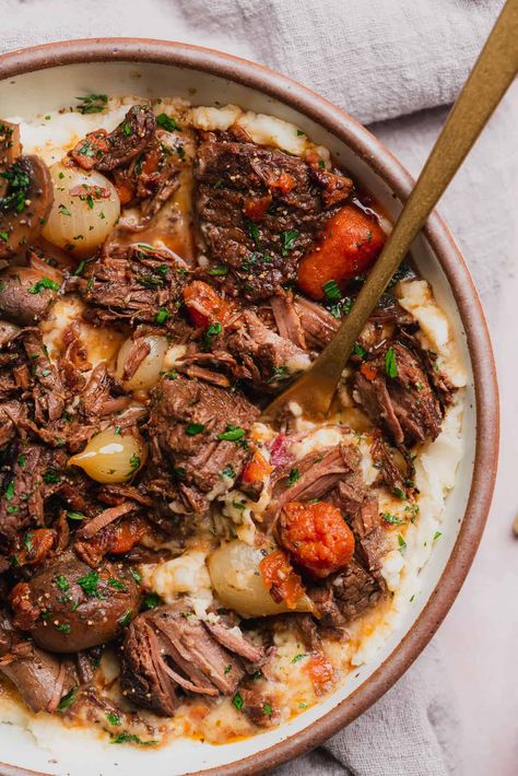 Pressure Cooker Beef Bourguignon, Instant Pot Beef Bourguignon Recipe, Instant Pot Beef Bourguignon, French Beef Stew, Beef Bourguignon Recipe, Butter Poached Lobster, Chicken And Butternut Squash, Potted Beef, Recipes Beef