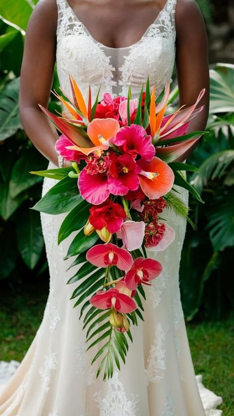 Tropical beach wedding