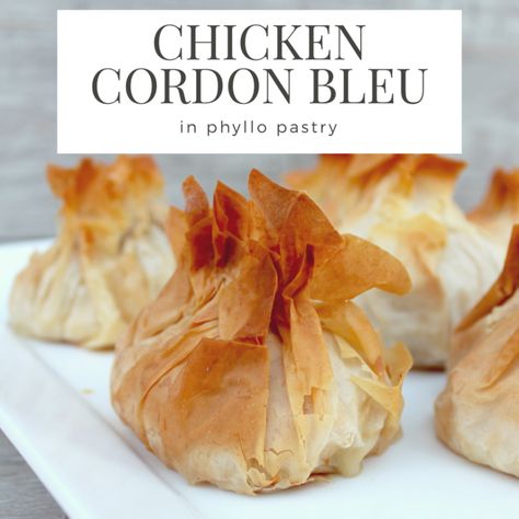 Filo Pastry Recipes, Phyllo Dough Recipes, Phyllo Recipes, Phyllo Pastry, Classic French Dishes, Dough Recipes, Chicken Cordon, Phyllo Dough, Chicken Cordon Bleu