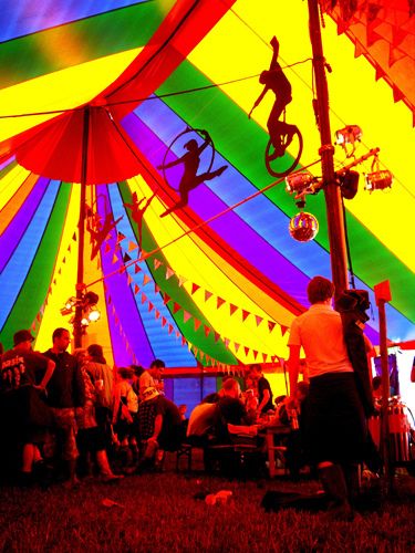 rainbow tent Exuberant Color, Tightrope Walker, Birthday Carnival, Carnival Ideas, Circus Aesthetic, Creepy Carnival, Halloween Circus, Circus Decorations, Trapeze Artist