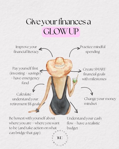 ✨ Ways you can level up your finances ✨ 1️⃣ Improve your financial literacy 📚 Read some books 💭 Talk with a mentor 🎧 Listen to podcasts 🤓 Read some reputable 👩🏻‍💻 Take a course Improving your financial literacy will open up so many doors + make your path to financial freedom or financial independence that much more simplified. 🤍 2️⃣ Practice mindful spending Ask yourself if the spending you are about to do aligns with your values or financial goals. If you are bored, stressed, sad, etc.... Financially Independent Women, Saving Motivation, Mindful Spending, Financial Literacy Lessons, Money Saving Methods, Money Strategy, Money Management Advice, Money Hacks, Job Interview Tips