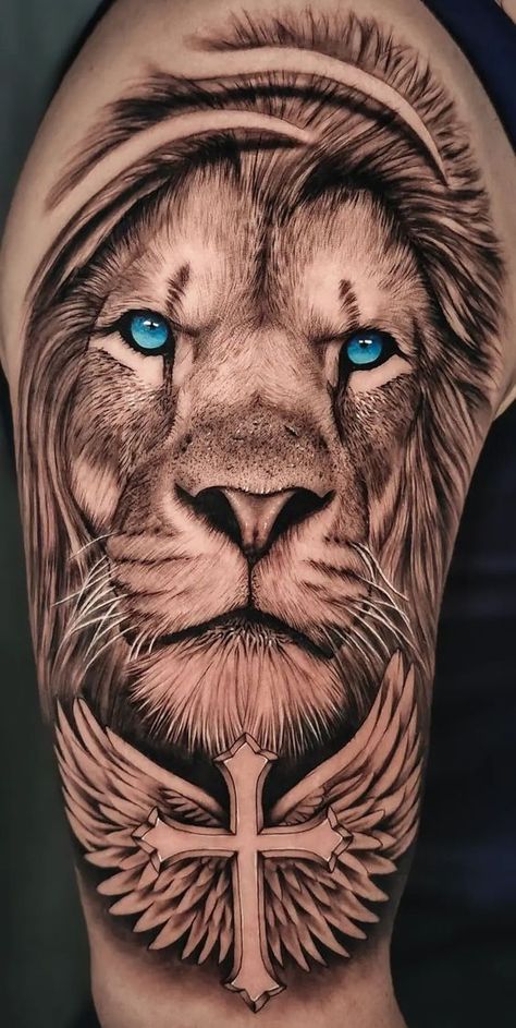 Want to get a lion tattoo but don’t know which design to choose? We gathered for you the 63 best lion tattoos for men and their meanings! Lion Tattoos For Guys, Lion Tattoos For Men, Leo Lion Tattoos, Lion And Lioness Tattoo, Lion Arm Tattoo, Roaring Lion Tattoo, Lion Tattoo Meaning, Lion Forearm Tattoos, Lion Art Tattoo