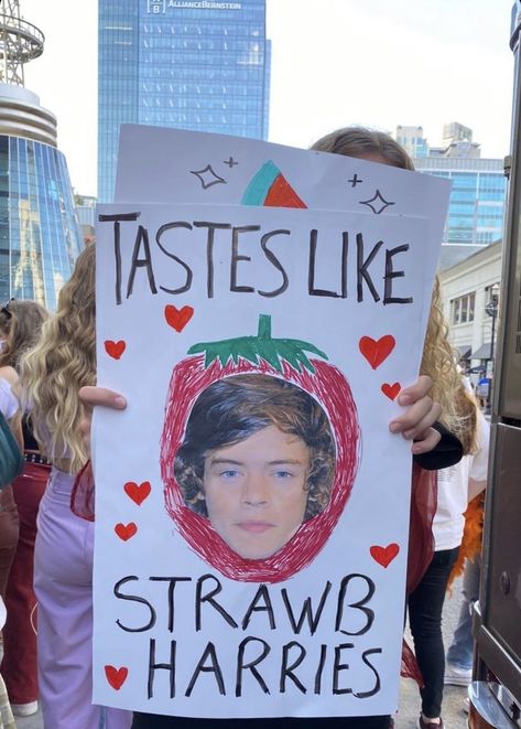 Concert Signs, Hslot Outfit Ideas, Love On Tour Outfits, Harry Styles Outfit, Harry Styles Poster, Fan Poster, Harry Styles Concert, Harry Styles Cute, Fan Signs