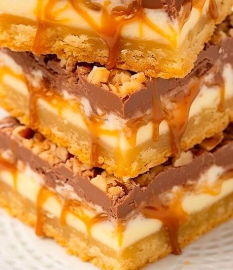 Cake Mix Toffee Bars: A Sweet and Crunchy Treat with Layers of Flavor - NewsBreak Cake Mix Toffee Bars Condensed Milk, Cake Mix Toffee Bars, Bisquick Drop Biscuits, Chocolate Calories, Indian Pudding, Butter Pecan Cake, Toffee Bars, Hot Chocolate Cookies, Boxed Cake