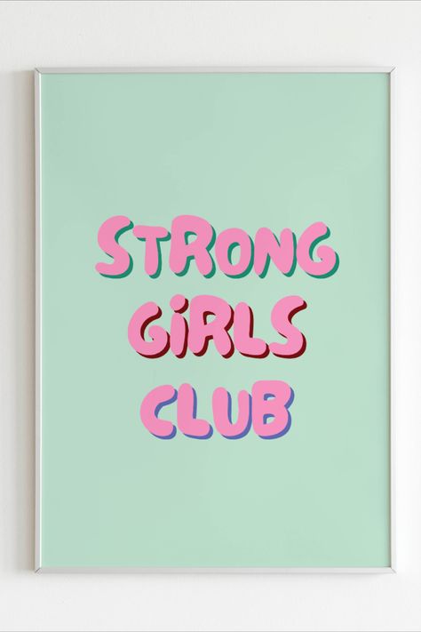 Instant Digital downloads by Lucky Jr prints Girls Supporting Girls Quotes, Save Girls Child Poster, Go Piss Girl Wall Print, Girl Room Quotes, Strong Girls, Digital Poster, Girls Club, Wall Poster, Be Bold