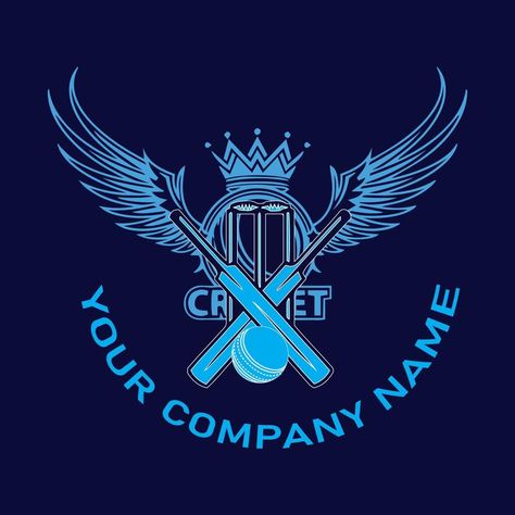 Blue design Cricket wickets and ball logo. Wicket and bails logo, equipment sign. Cricket championship logo. modern sport emblem vector illustration. Cricket logo design Cricket Logo Creative, Cricket Team Logo Design, Cricket Team Logo, Cricket Logo Design, Best Photography Logo, Cricket T Shirt Design, Cricket Logo, Invoice Format, Cricket Coaching