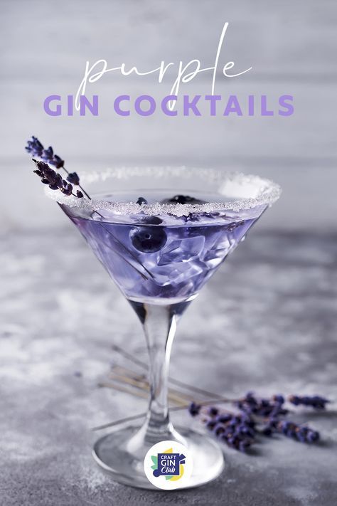 Purple Gin Drink, Easter Beverages, Colourful Drinks, Purple Gin, Colourful Cocktails, Beautiful Cocktails, Too Emotional, Purple Cocktails, Purple Drinks