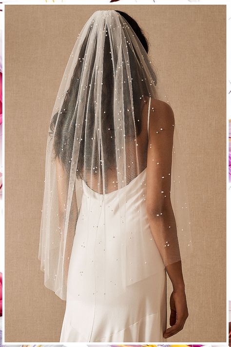 Wedding Veils - Reward yourself today! Visit to see the great brands and items you need immediately. Veil With Sparkle, Veils Bridal Sparkle, Veil With Rhinestones, Wedding Vail Pearl, Pearl And Rhinestone Veil, Veil Hair Down, Small Veil, Modern Veil, Short Veils Bridal