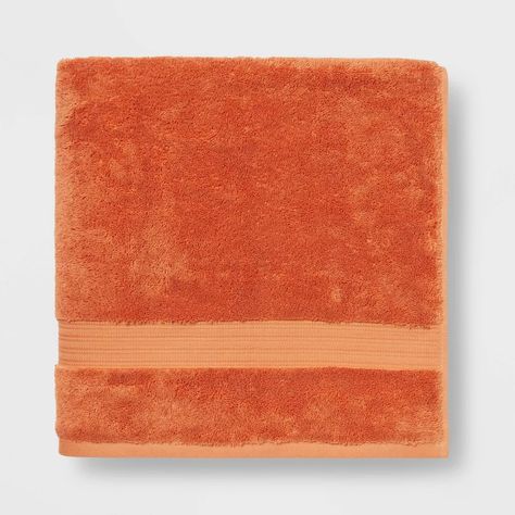 Total Fresh Antimicrobial Washcloth Blue - Threshold™ : Target Calming Bathroom, Orange Bath Towels, Orange Bath, Orange Towels, Best Bath Towels, Dorm Inspo, Pink Baths, Pink Towels, Bathroom Aesthetic