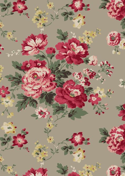 Wallpaper Iphone Floral Vintage, Cath Kidston Wallpaper, Flower Pattern Design Prints, Wall Paper Iphone, Paper Iphone, Vintage Floral Wallpaper, Rose Prints, Roses Wallpaper, Winter Rose