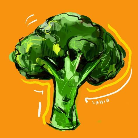 broccoli digital drawing + pfp Broccoli Tattoo, Broccoli Art, Broccoli Drawing, Carrot Drawing, Drawing Pfp, Speed Draw, Recipe Journal, Broccoli Beef, Creative Drawing