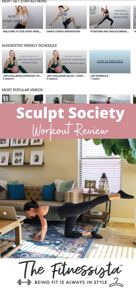 Sharing my thoughts on Sculpt Society and if I’d recommend this workout app. Sculpt Society was created by trainer Megan Roup and is a blend of dance cardio, barre, Pilates, and traditional strength. Megan worked as a professional dancer for the Brooklyn Nets and developed this workout style in 2017. She wanted to create a program that would help women reach their goals and would still be fun. Check out my full review here! | The Fitnessista Sculpt Society, Routines For Women, Workout Routines For Women, Arms And Abs, Hand Weights, Dance Cardio, Endurance Workout, Psychological Well Being, Workouts For Women