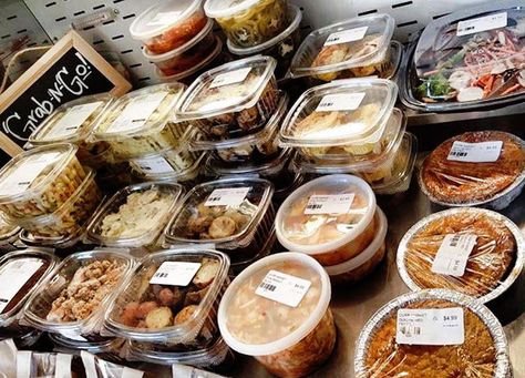 The Curb Market carries a fridge full of gourmet grab-and-go options. Gourmet Market, Gourmet Food Store, Food Market, Cafe Design, Cafe Food, Fresh Produce, Farm Fresh, Gourmet Food, Gourmet Recipes